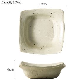 Original Jingdezhen Ceramics Clay Square Dish