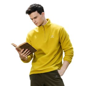 Jacket Liner Pullover Fleece Outdoor Women's Clothing (Option: Man yellow-3XL)