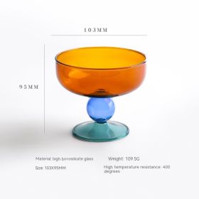Household Heat-resistant Colored Glass Bowl (Option: B)