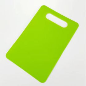 Fruit And Vegetable Plastic Cutting Board Barbecue Picnic Travel Disposable (Option: Green Slash Pockets-Square)