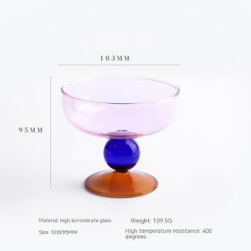 Household Heat-resistant Colored Glass Bowl (Option: D)