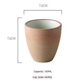 Eating Ceramic Simple Small Bowl Japanese Style Tableware Set (Option: Ruyi Cup White)
