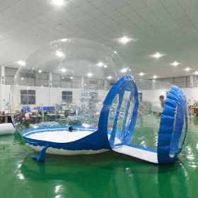 Outdoor Large Inflatable PVC Transparent Tent (Option: Blue-Diameter 3M-EU)