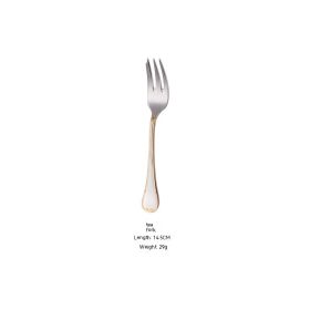 Knife Fork And Spoon Hotel Restaurant Western Tableware Household Light Luxury Tableware Set (Option: Tea Fork)