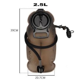 TPU Outdoor Drinking Bag Water Capsule Inner Bladder Riding Mountaineering Portable Folding (Option: Coffee-2.5L)