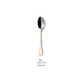 Knife Fork And Spoon Hotel Restaurant Western Tableware Household Light Luxury Tableware Set (Option: Tea Spoon)