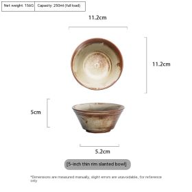 Dahao Heshan Series Dishes And Dishes For Home Use (Option: Thin Edges Oblique Bowl)