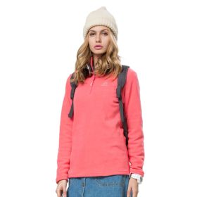 Autumn And Winter Warm Jacket Women's New Style Outdoor Women's Fleece Jacket (Option: Watermelon Red-XL)