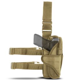 Tactical Drop Leg Thigh Gun Holster (Color: Khaki)