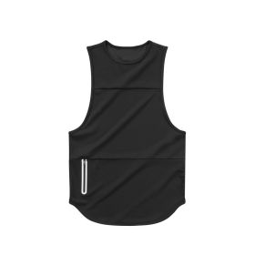 Mens Sports Vest Summer Quick Drying (Option: Black light board-M)