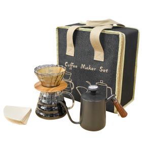 Outdoor Camping Picnic Full Portable Hand Brewed Coffee Set (Option: 1 Style)