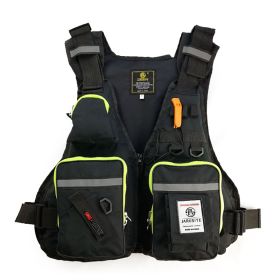 Outdoor Multifunctional Life Vest (Color: Black)