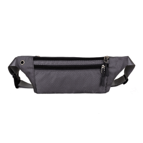 Waterproof Fanny Pack for Running and Travel (Color: Gray)