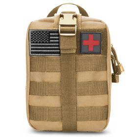 Tactical First Aid Bag IFAK Pouch (Color: Khaki)