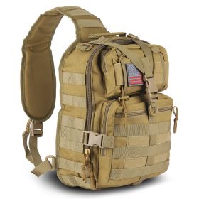 EDC Range Bag - Pistol Sling Bag Backpack (14 Liter) (Color: Khaki)